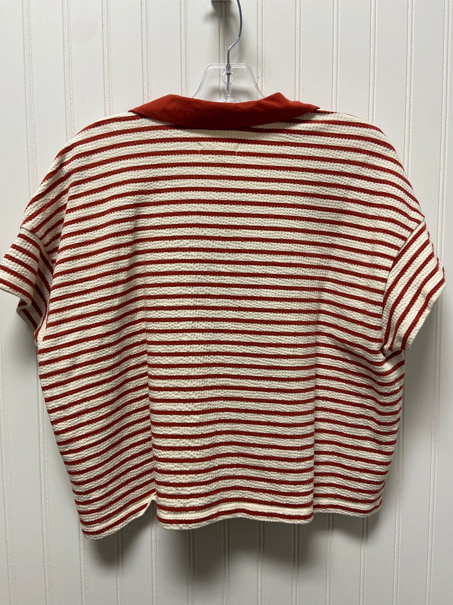 Striped Pattern Top Short Sleeve Madewell, Size L