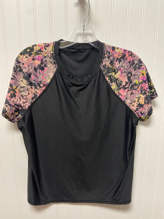 Athletic Top Short Sleeve By Lululemon In Black, Size: 8