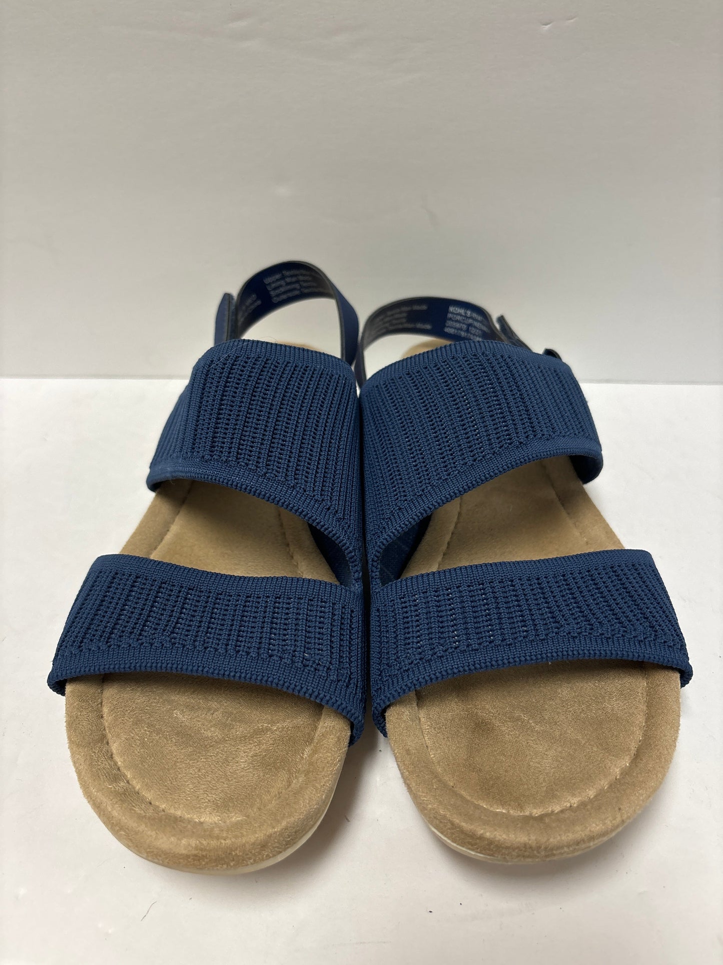 Navy Sandals Flats Croft And Barrow, Size 9.5