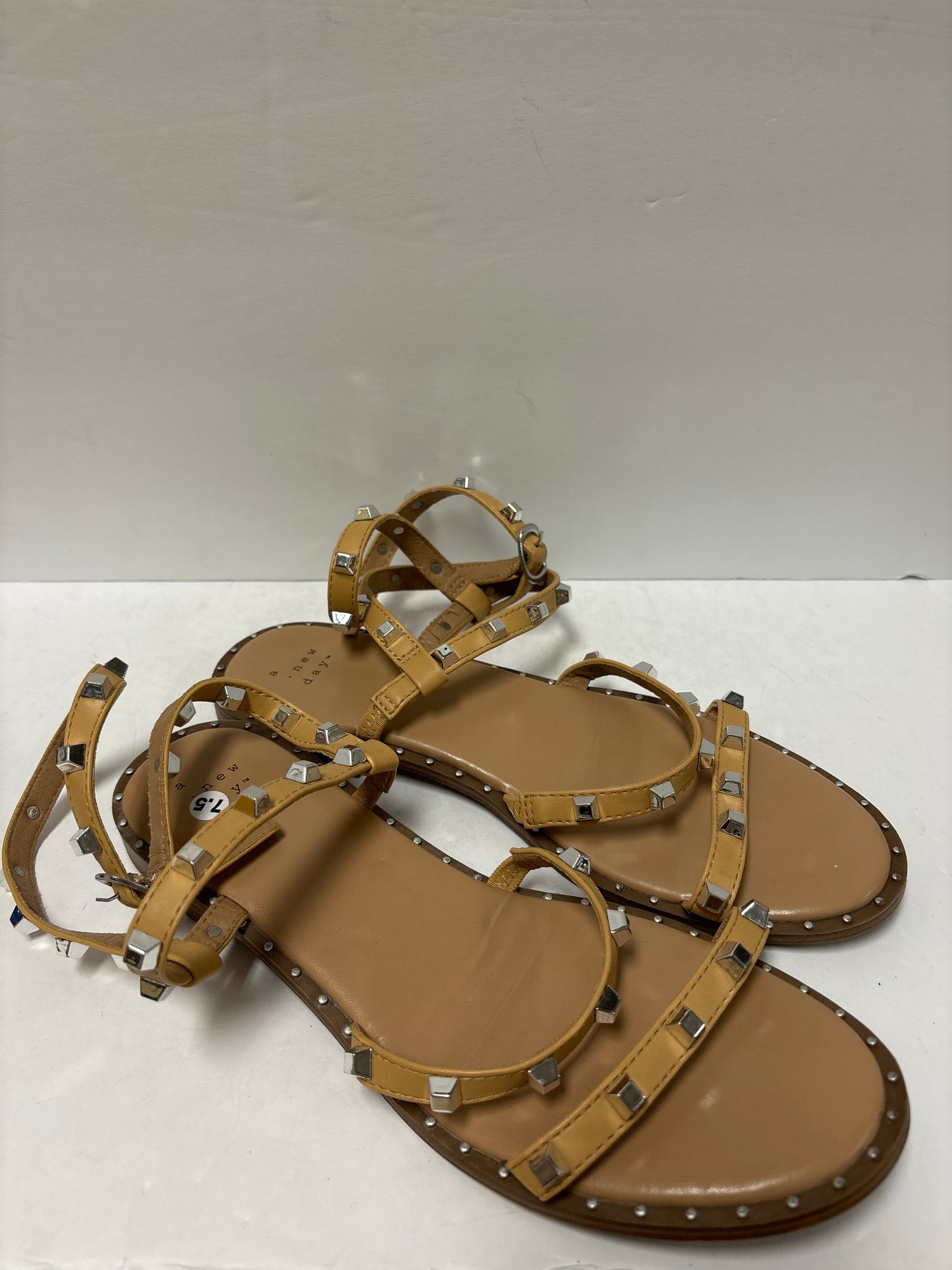 Tan Sandals Flats A New Day, Size 7.5