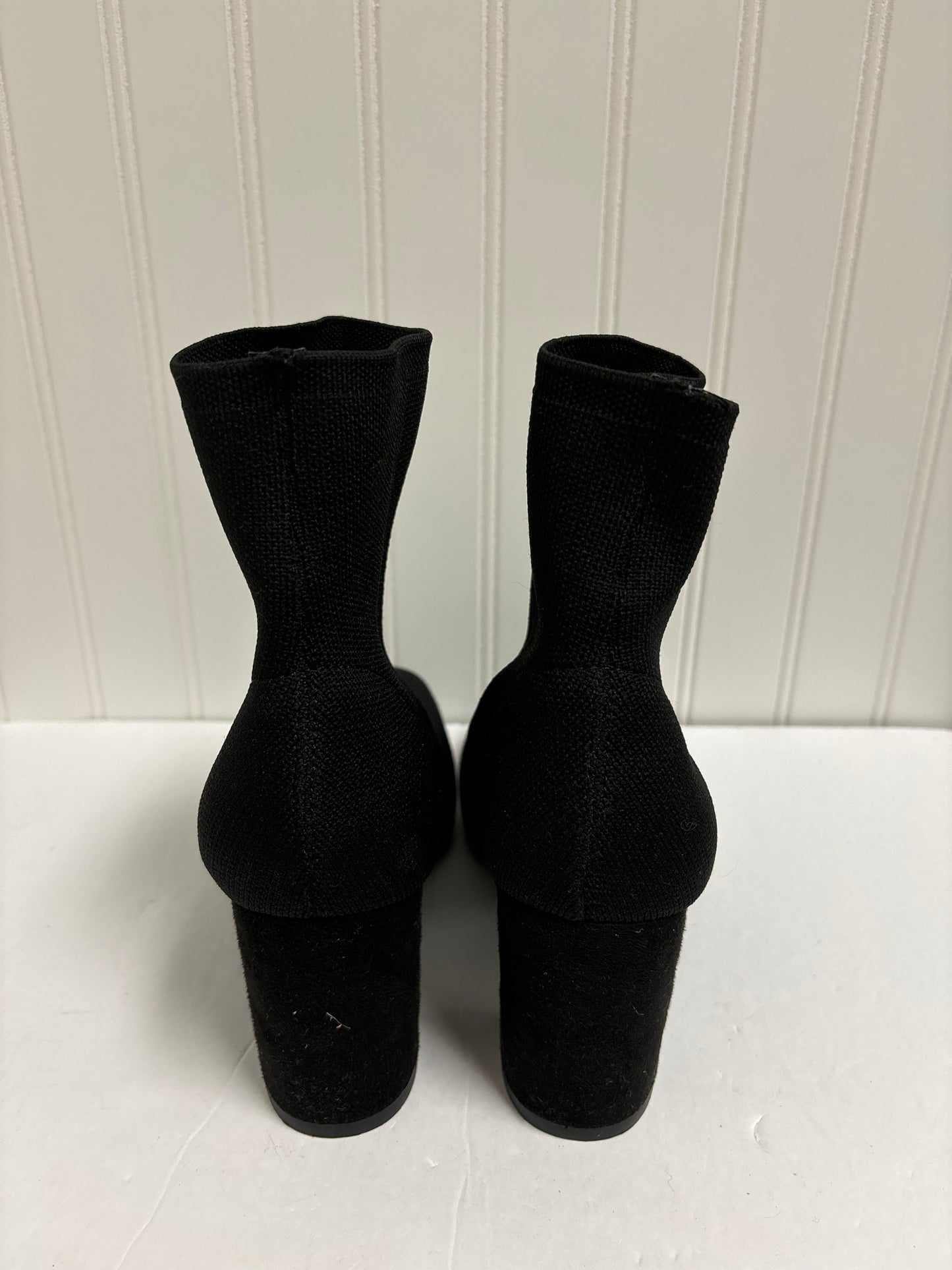 Black Boots Ankle Heels Mia, Size 8.5