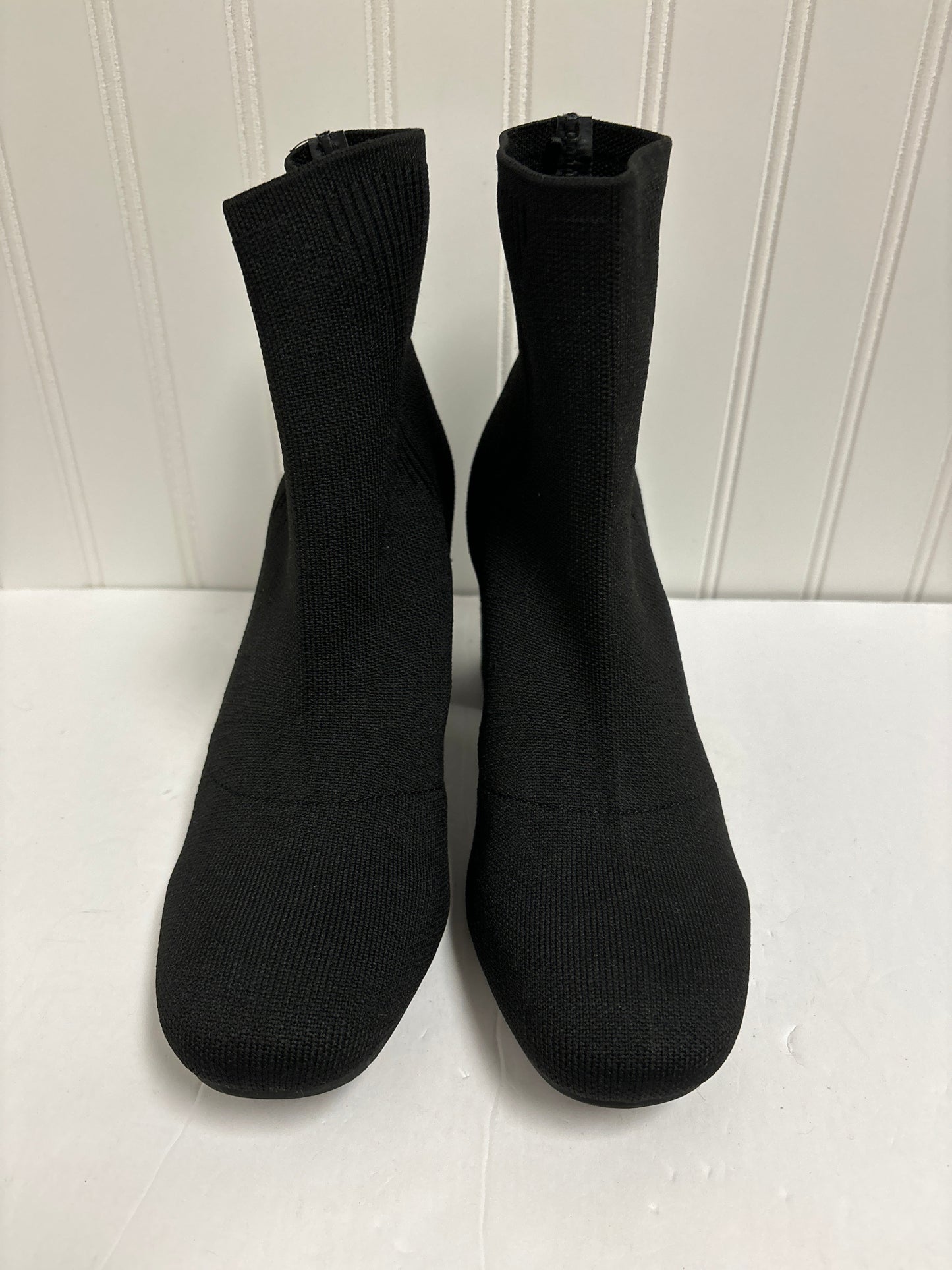 Black Boots Ankle Heels Mia, Size 8.5