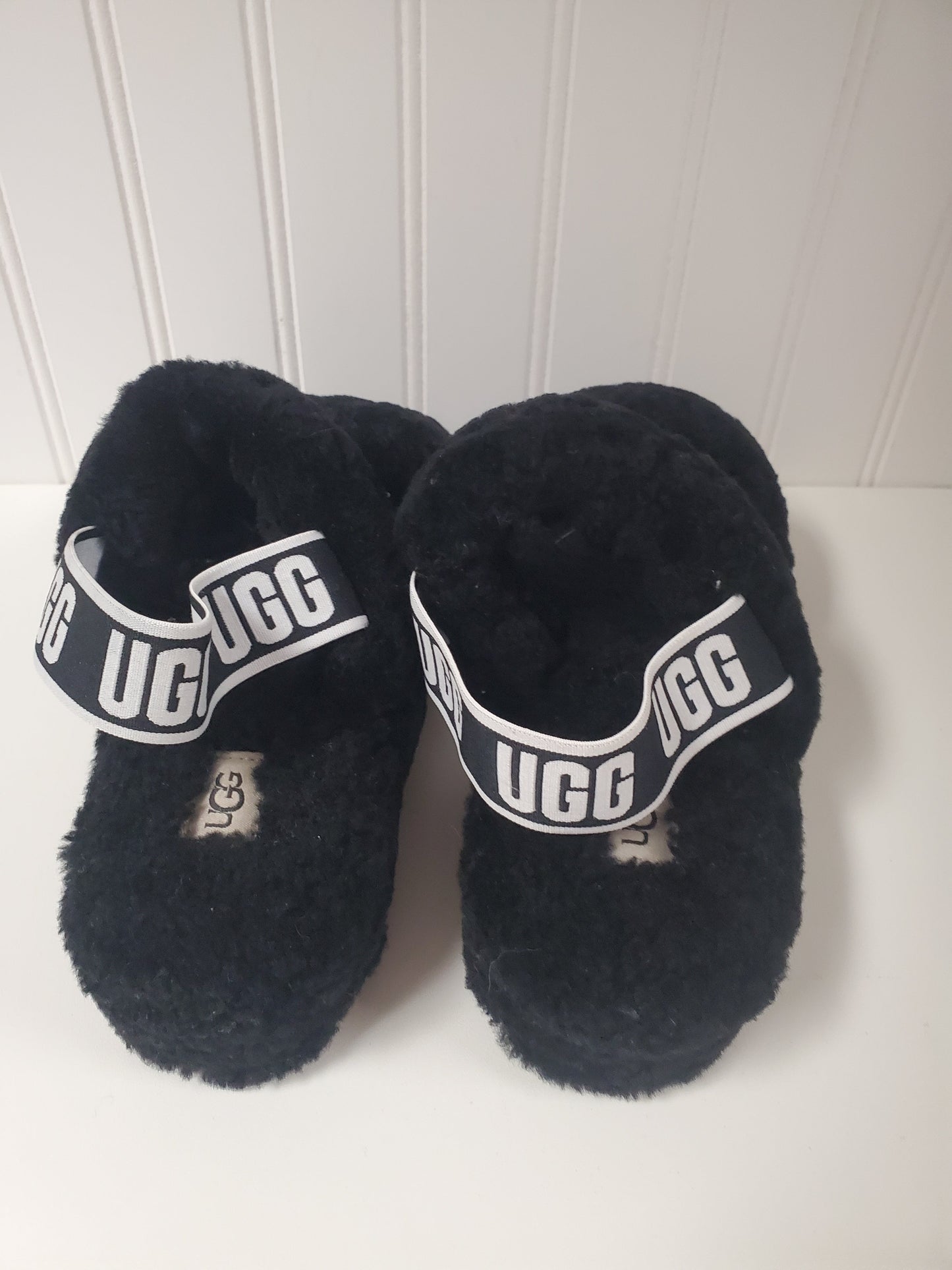 Black Sandals Designer Ugg, Size 8
