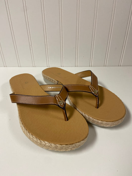 Brown Sandals Flip Flops Tommy Bahama, Size 7.5