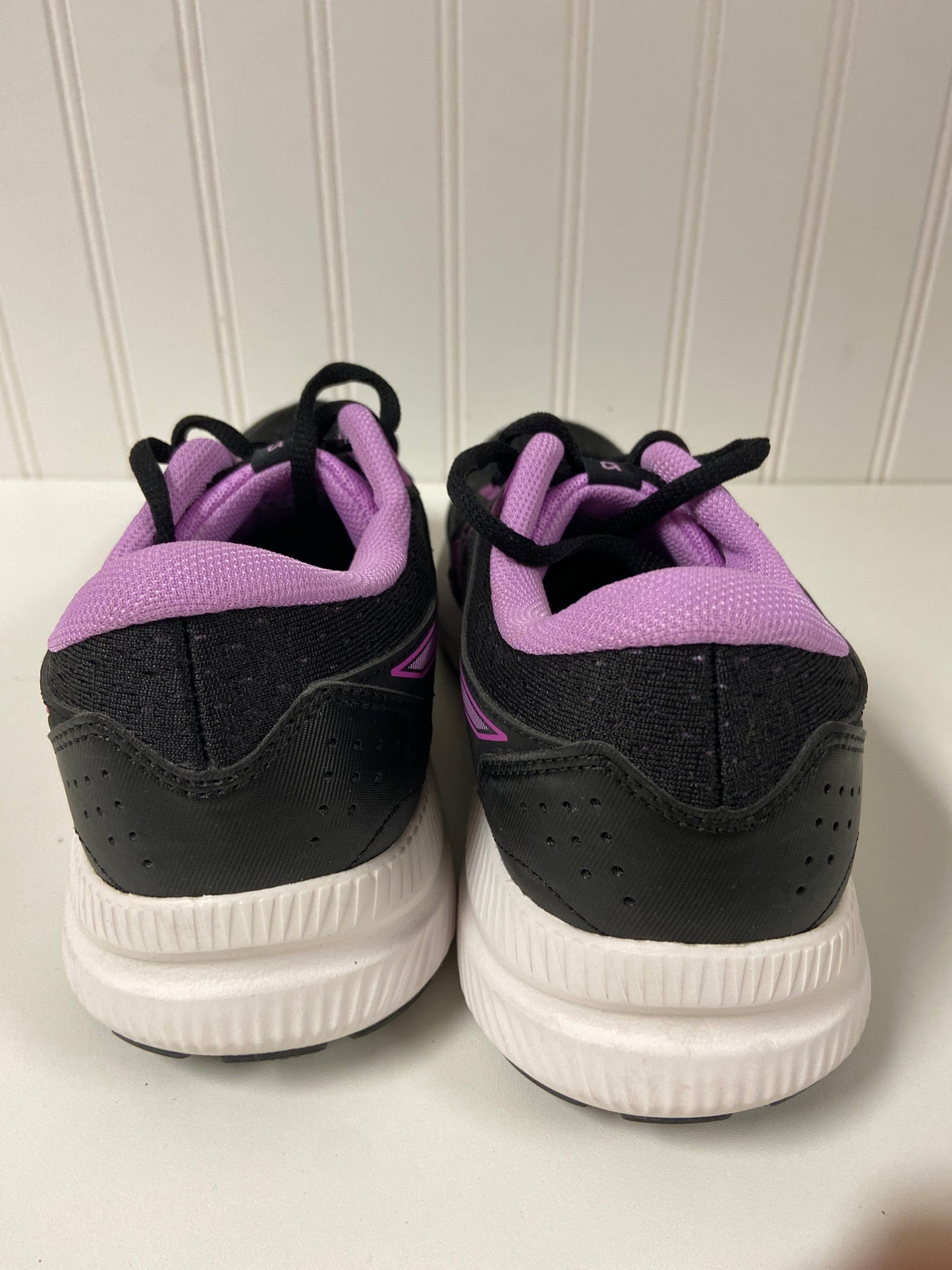 Black & Purple Shoes Athletic Asics, Size 8