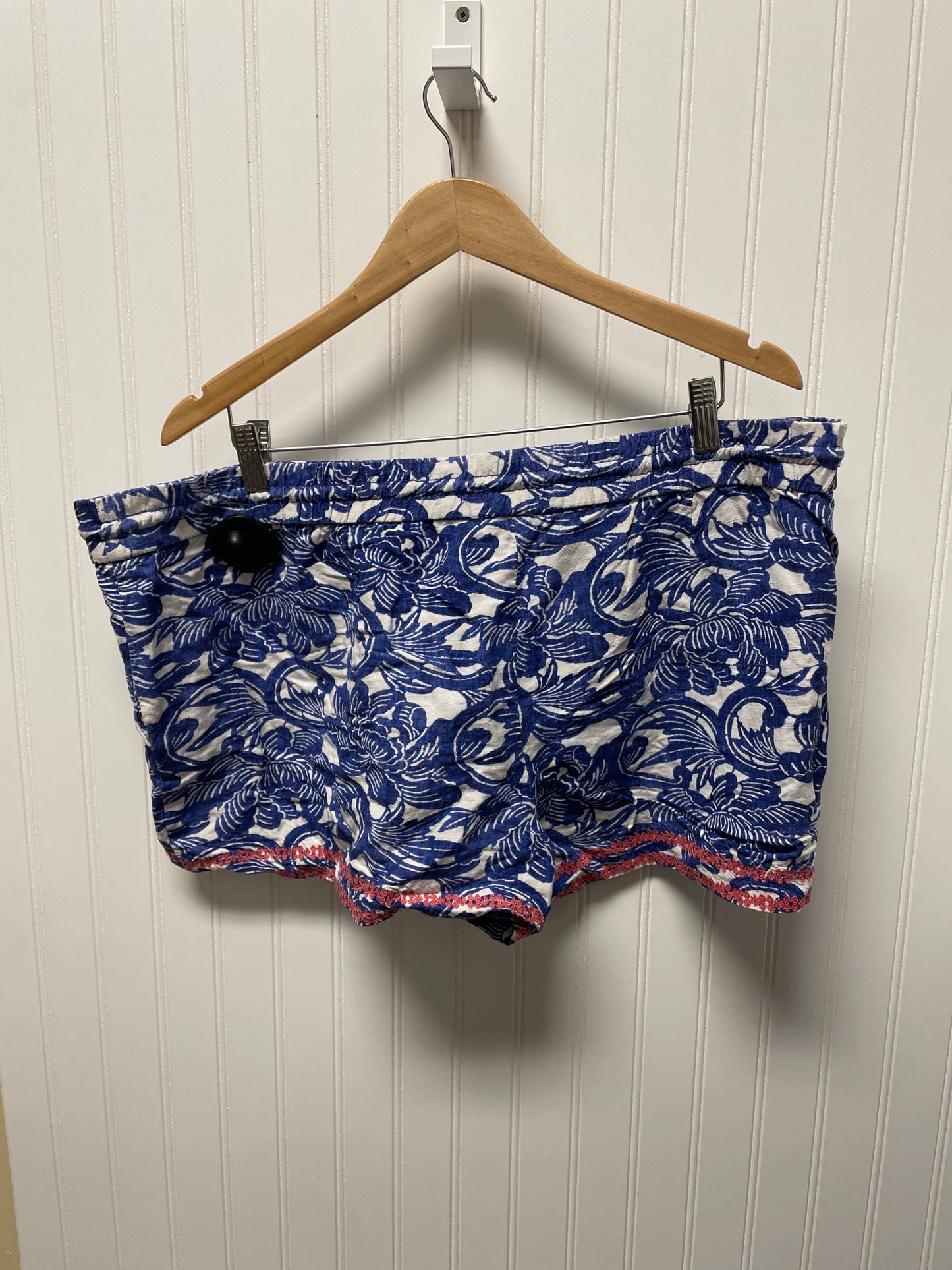 Blue & White Shorts Loft, Size Xl