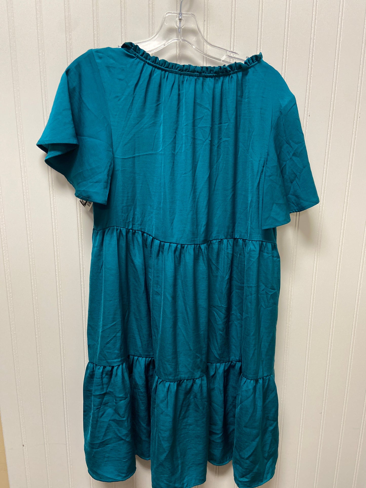 Teal Dress Casual Midi Nicole Miller, Size S