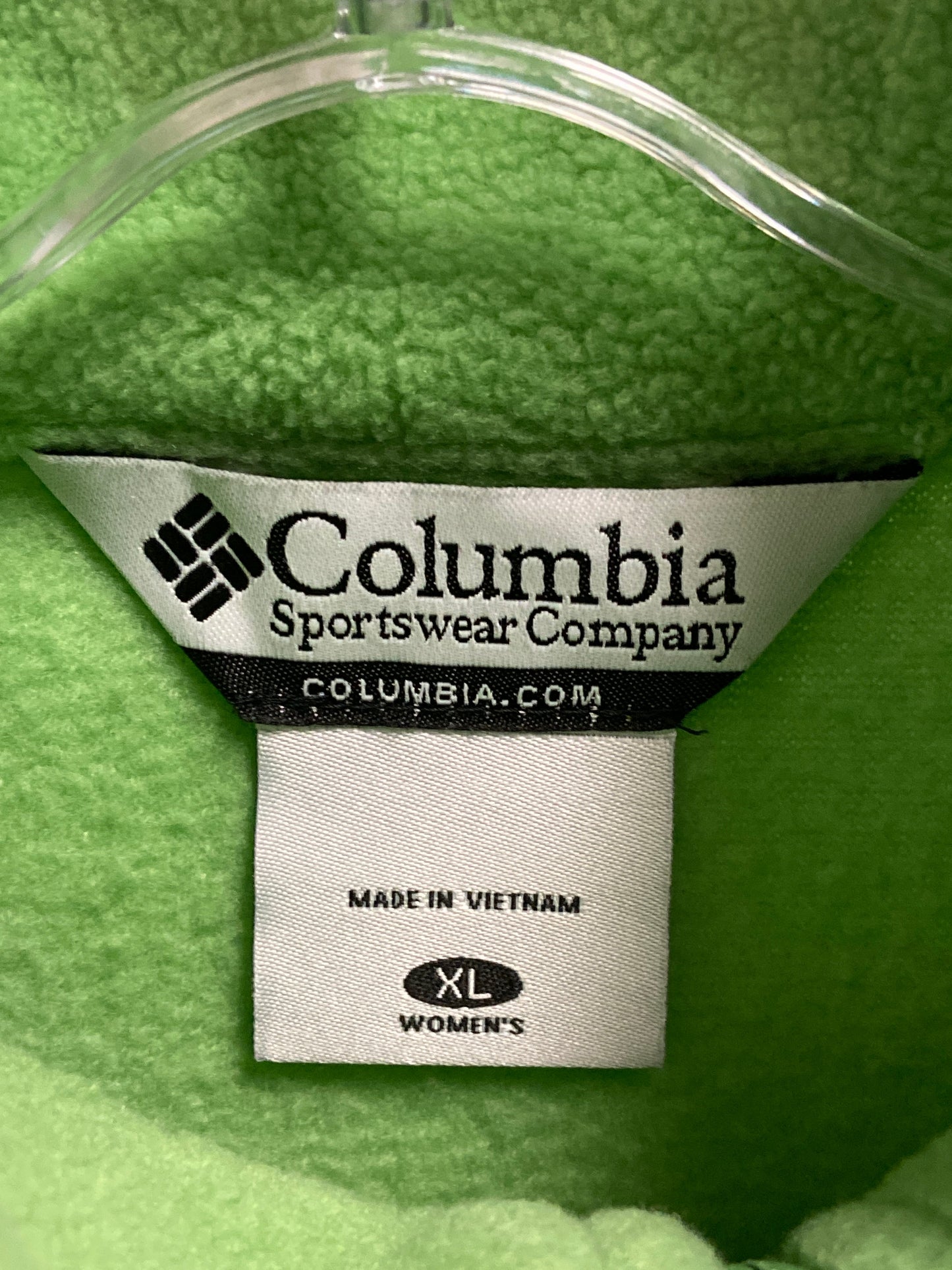 Jacket Fleece By Columbia In Green, Size: Xl