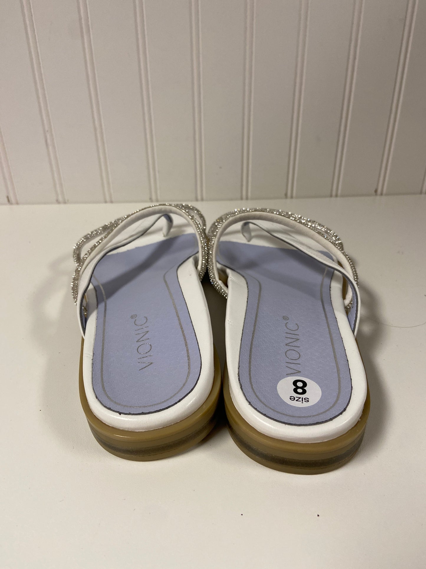 Sandals Flats By Vionic In White, Size: 8.5