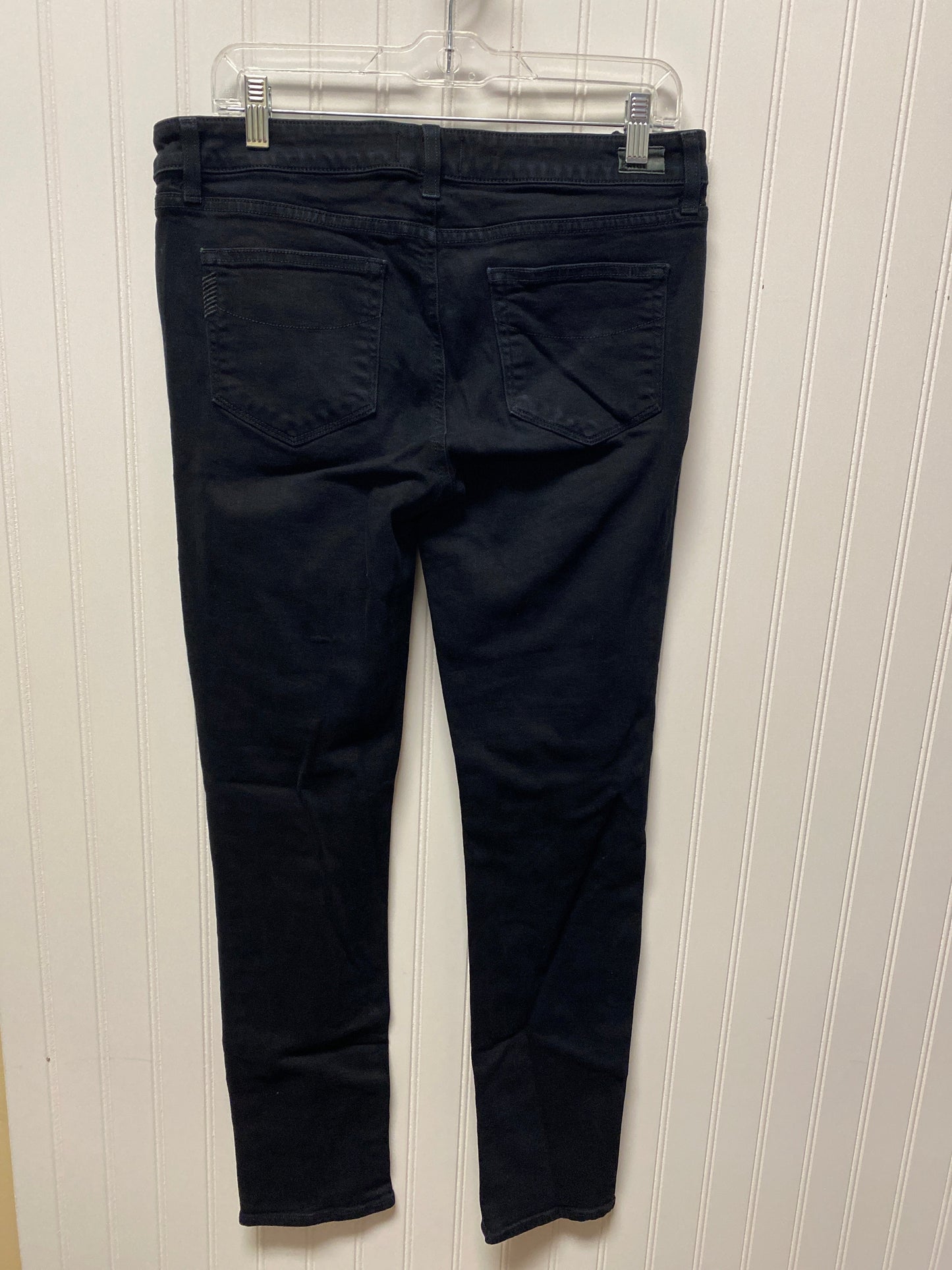 Jeans Skinny By Paige In Black Denim, Size: 12