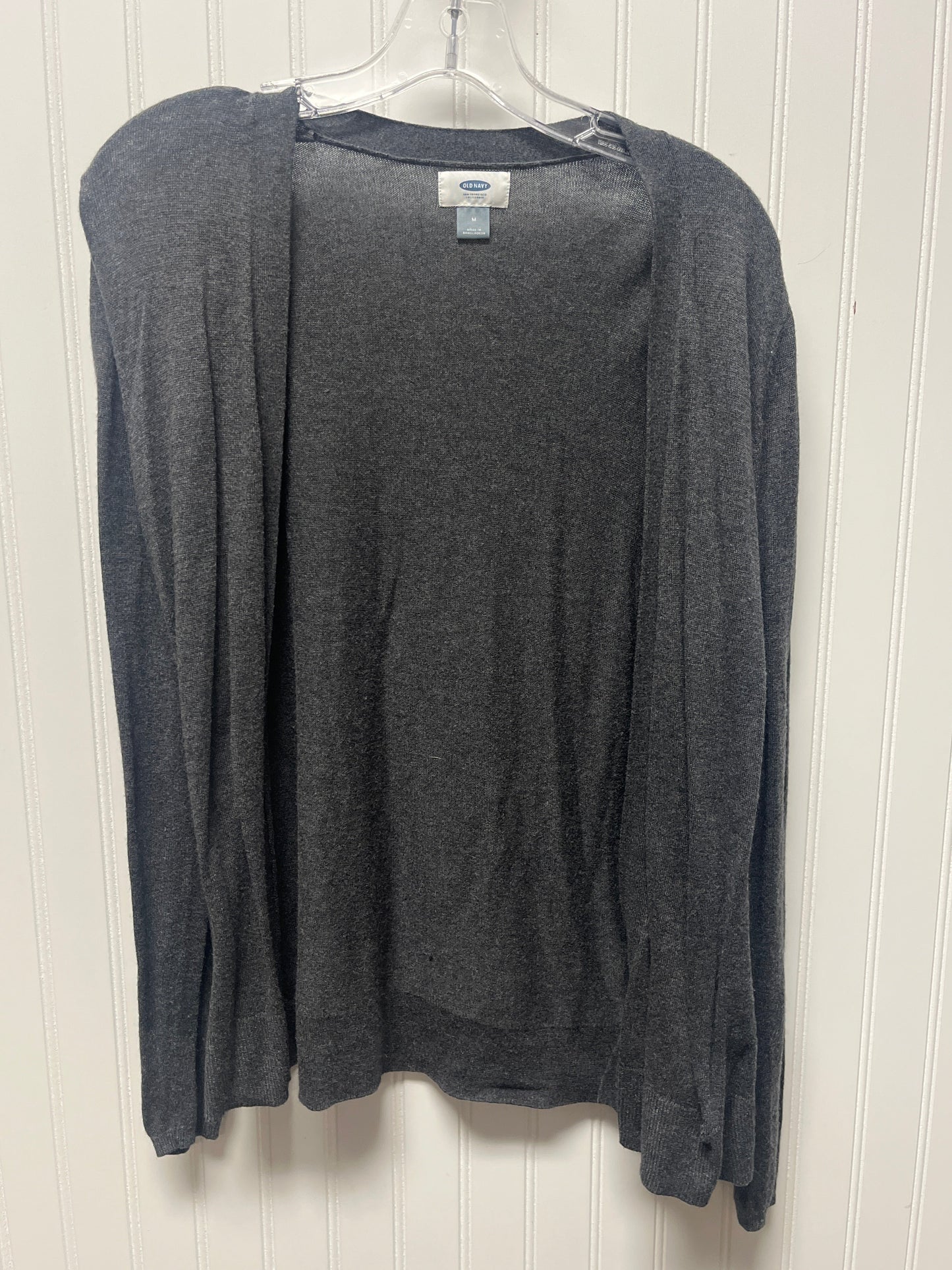 Sweater Cardigan By Old Navy In Grey, Size: M