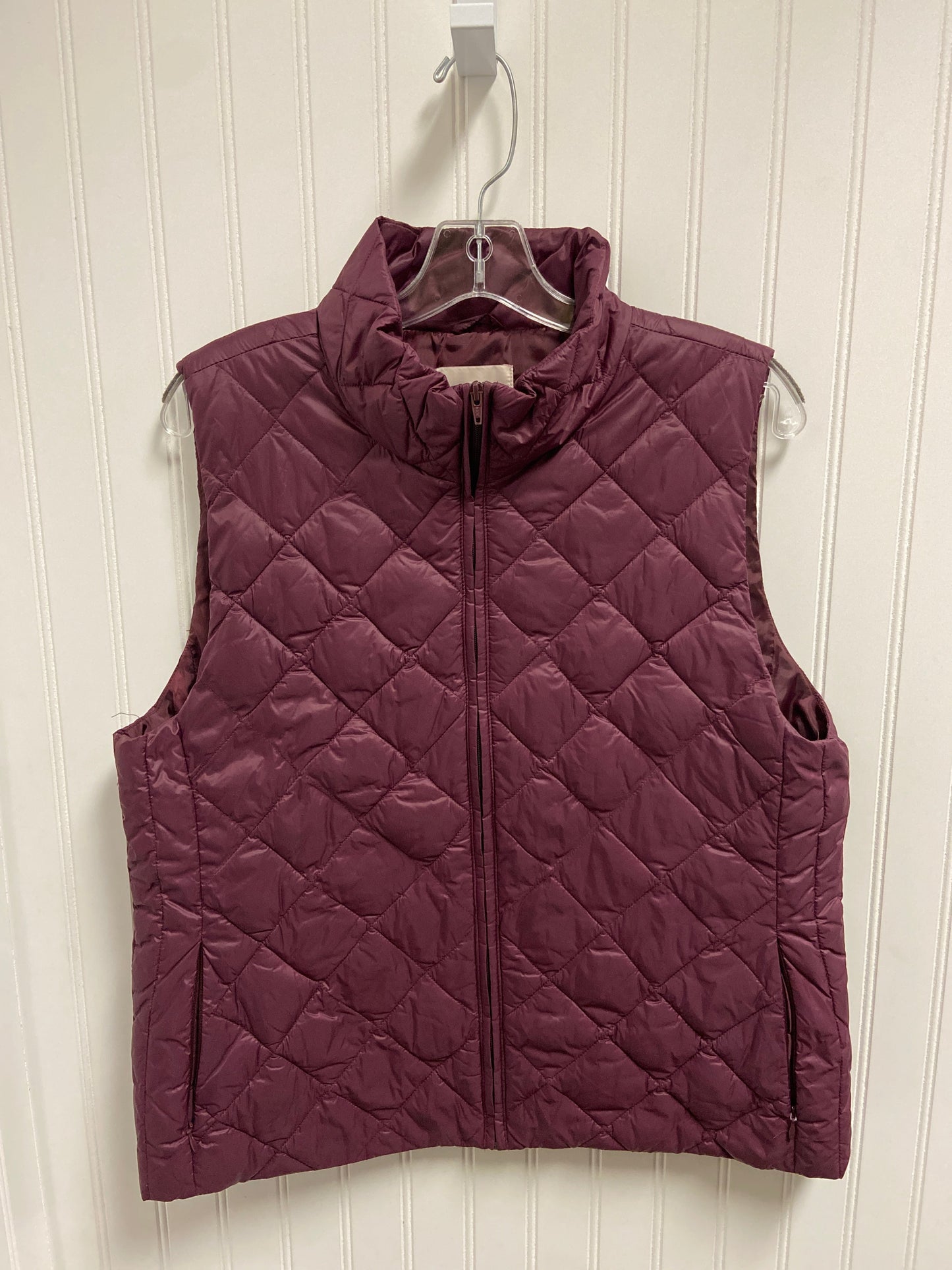 Vest Puffer & Quilted By Loft In Purple, Size: L