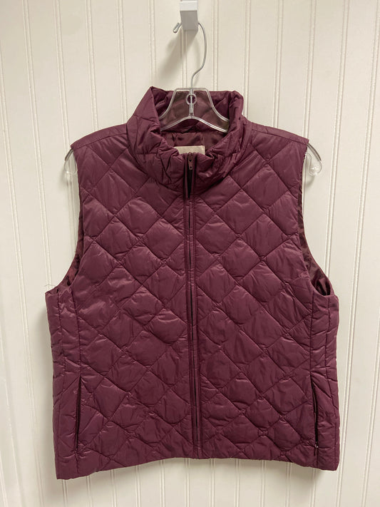 Vest Puffer & Quilted By Loft In Purple, Size: L