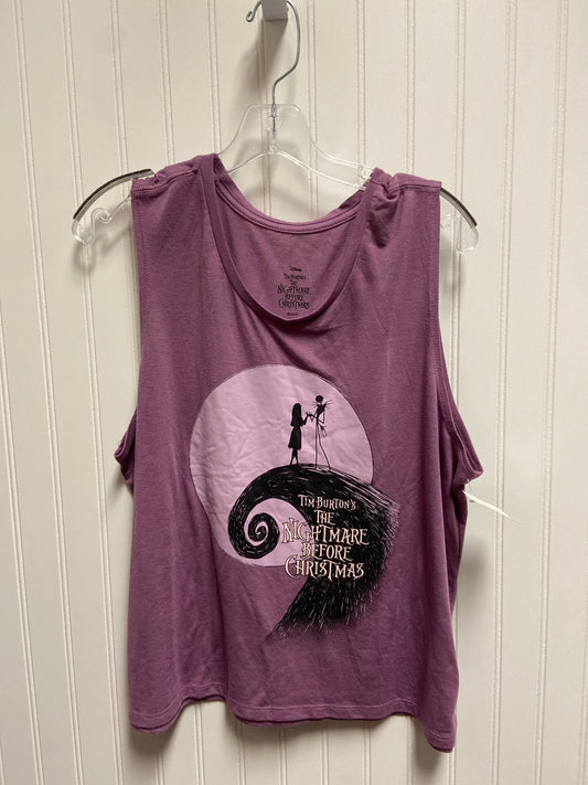 Top Sleeveless By Disney Store In Purple, Size: Xl