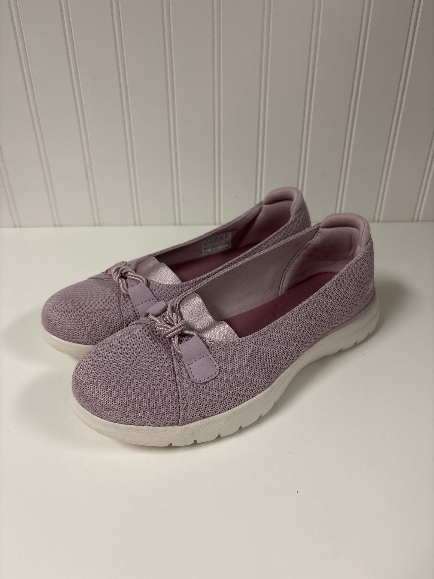 Pink Shoes Flats Skechers, Size 7