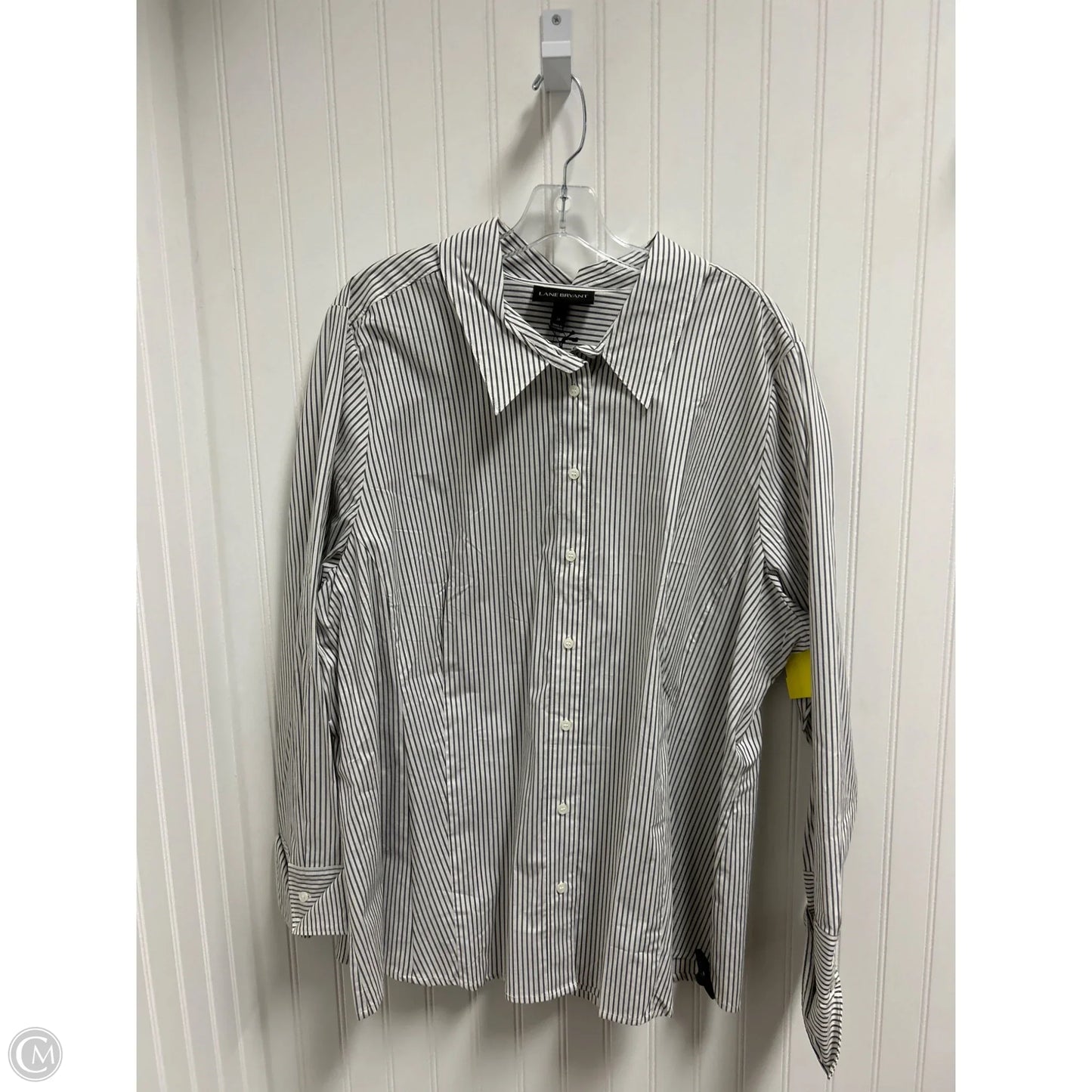 Top Long Sleeve By Lane Bryant In Striped Pattern, Size: 4x