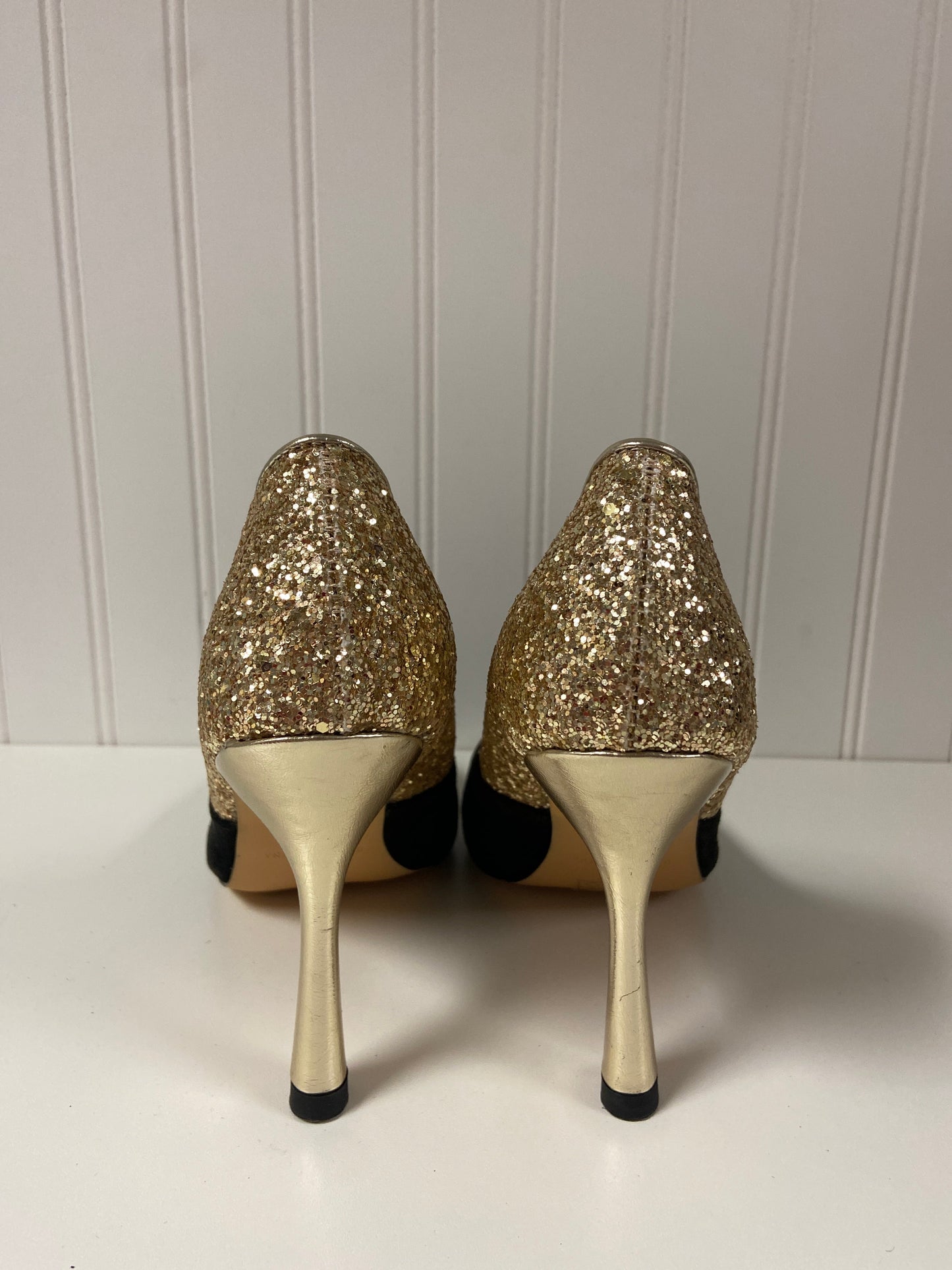Gold Shoes Heels Stiletto Clothes Mentor, Size 9
