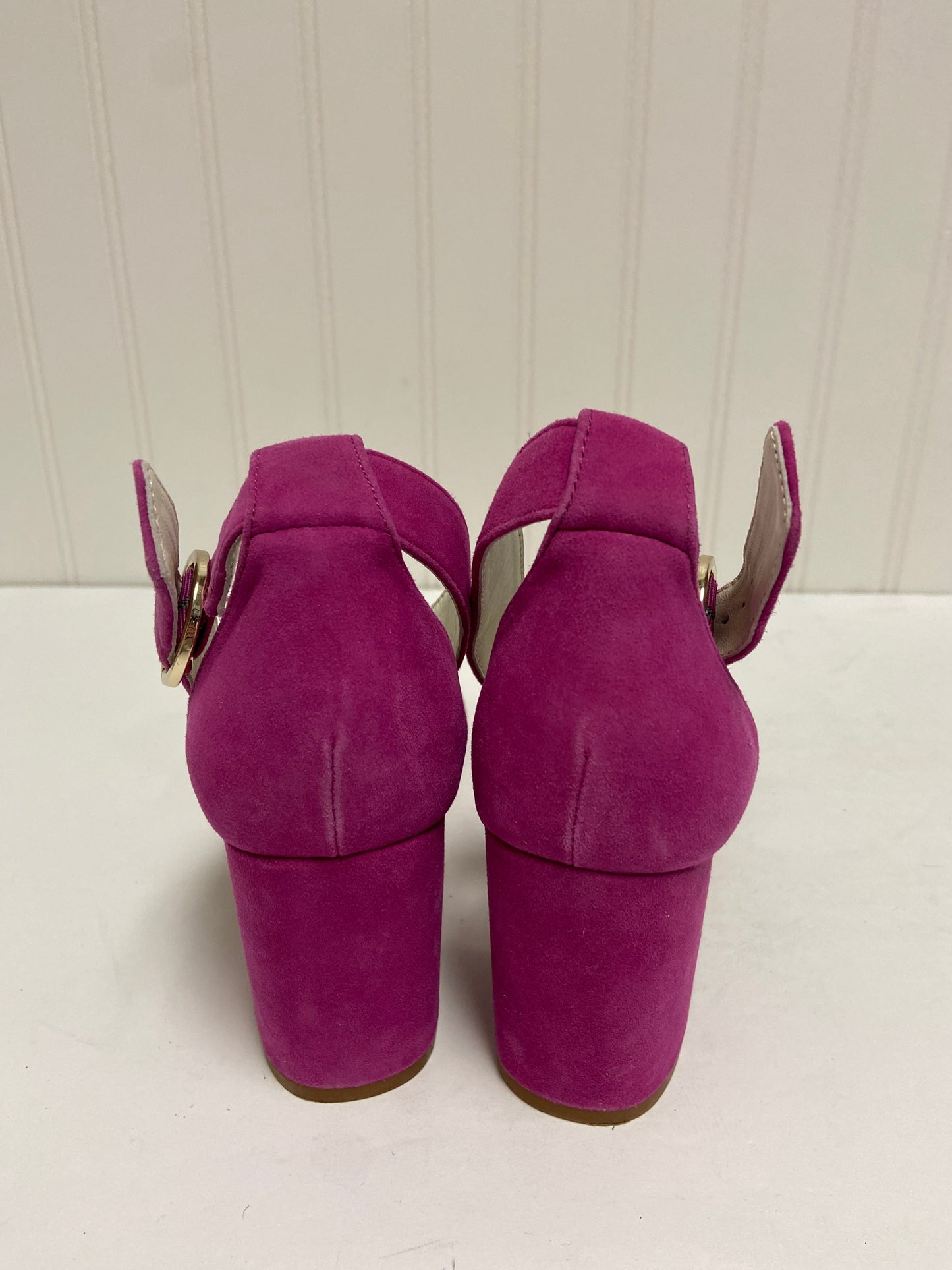 Purple Shoes Heels Block 1901, Size 7.5