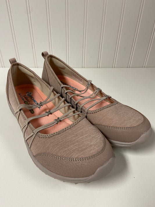 Rose Gold Shoes Flats Skechers, Size 7.5