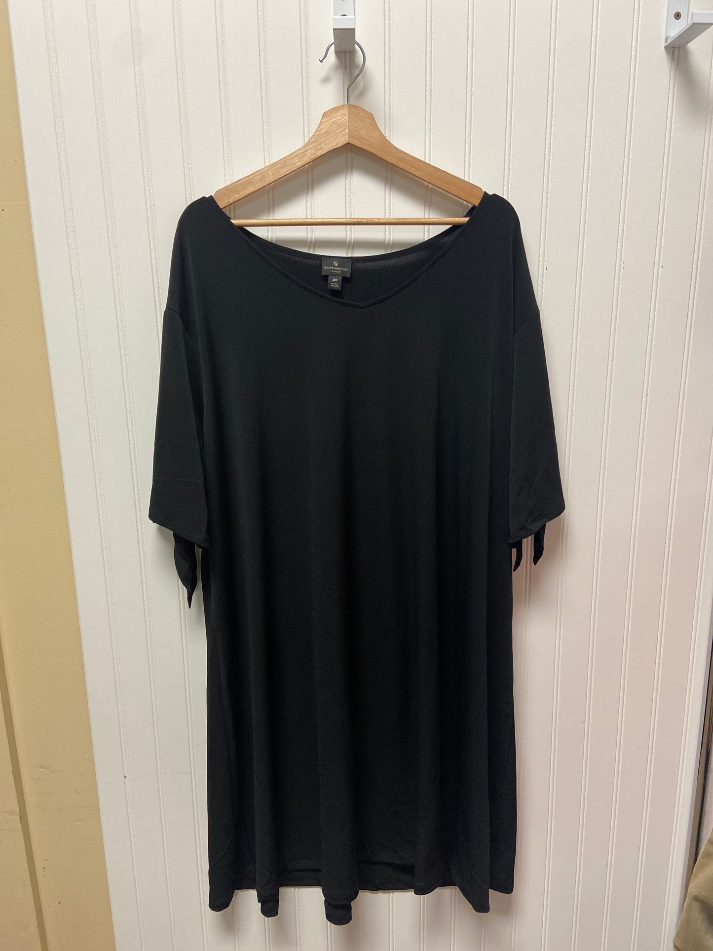 Black Dress Casual Short Worthington, Size 2x