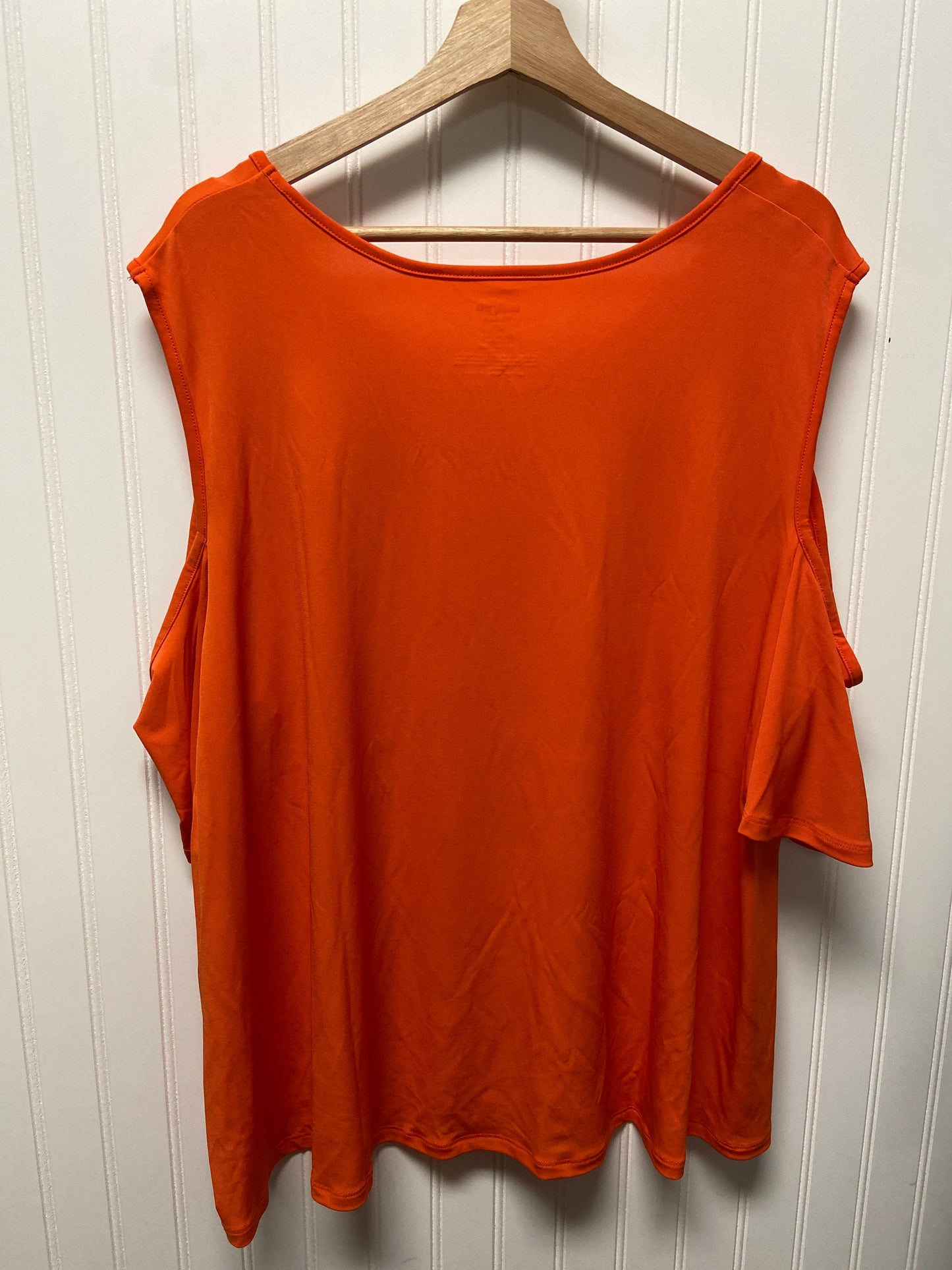Orange Top Short Sleeve East 5th, Size 2x