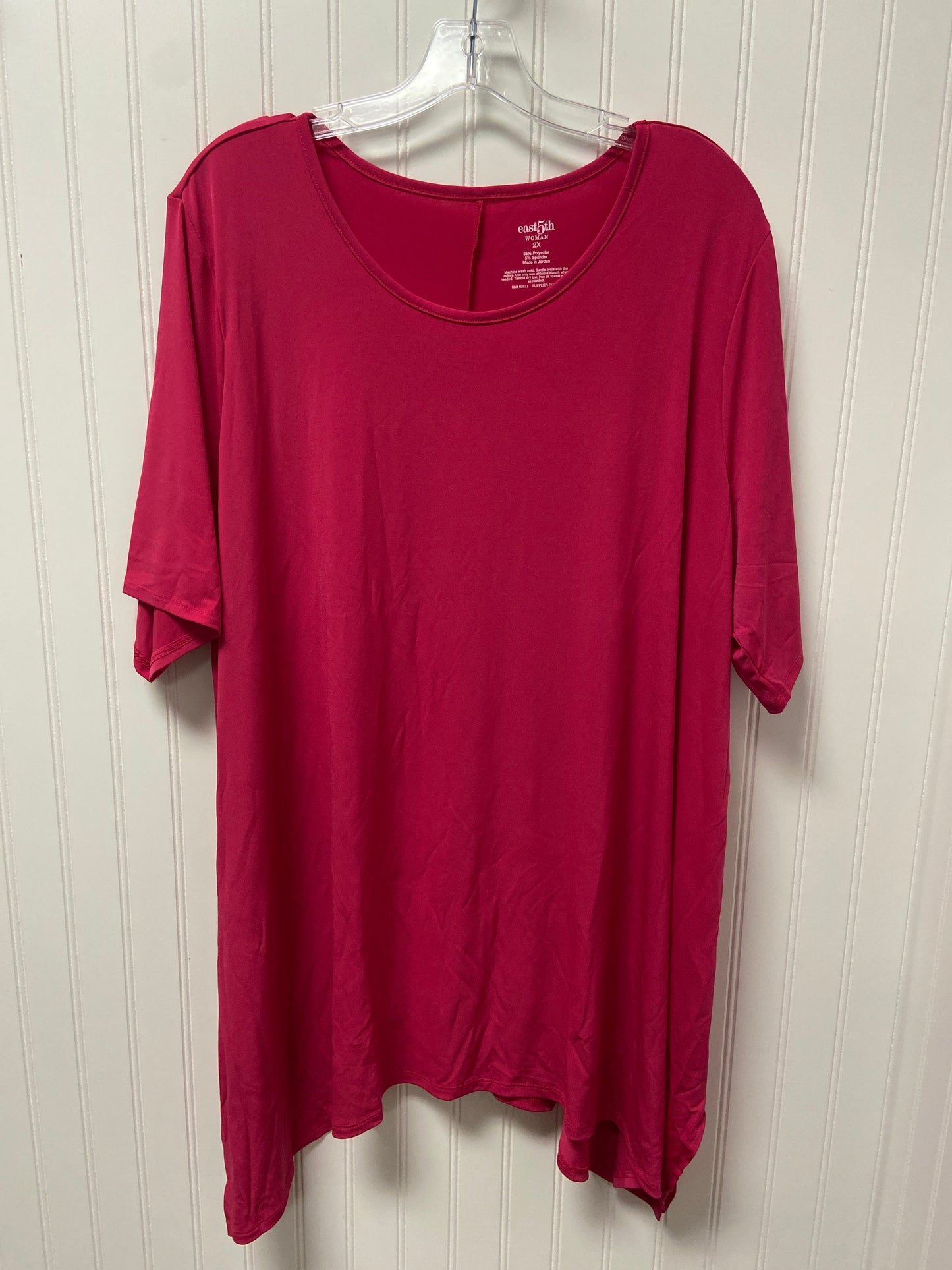 Pink Tunic Short Sleeve East 5th, Size 2x