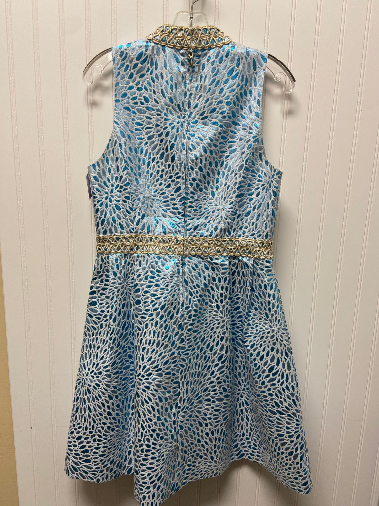 Blue Dress Party Midi Lilly Pulitzer, Size 8