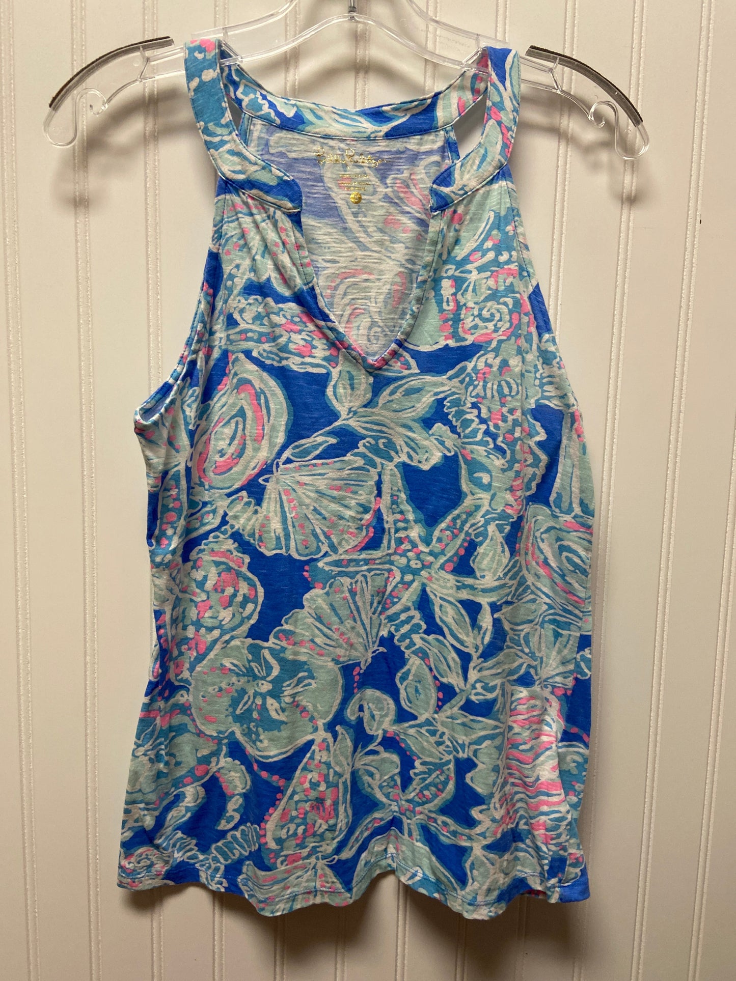 Blue Top Sleeveless Lilly Pulitzer, Size S