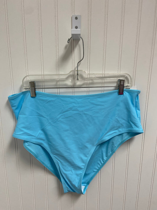 Swimsuit Bottom By Clothes Mentor In Blue, Size: 2x