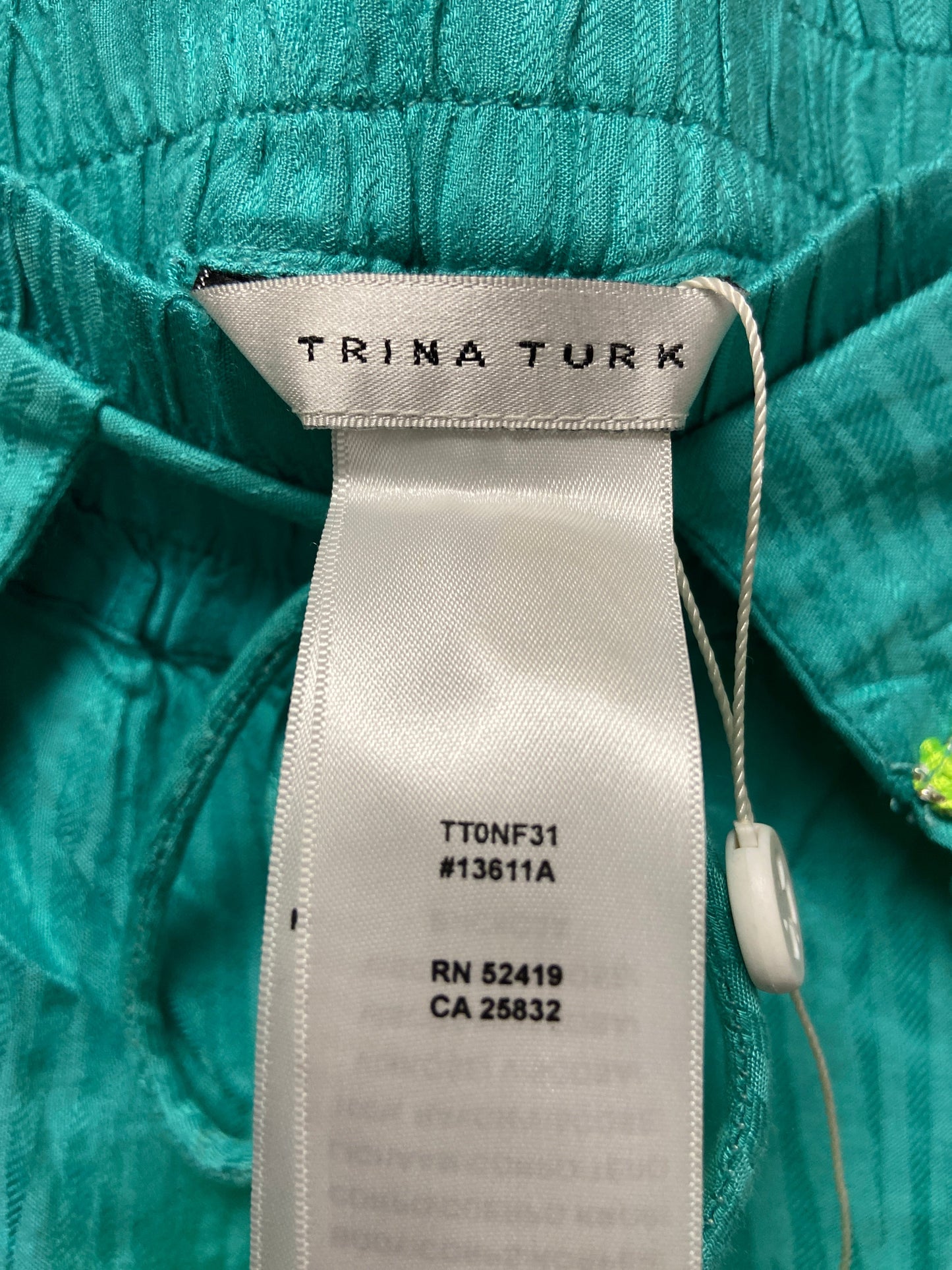 Pants Designer By Trina Turk In Teal, Size: M