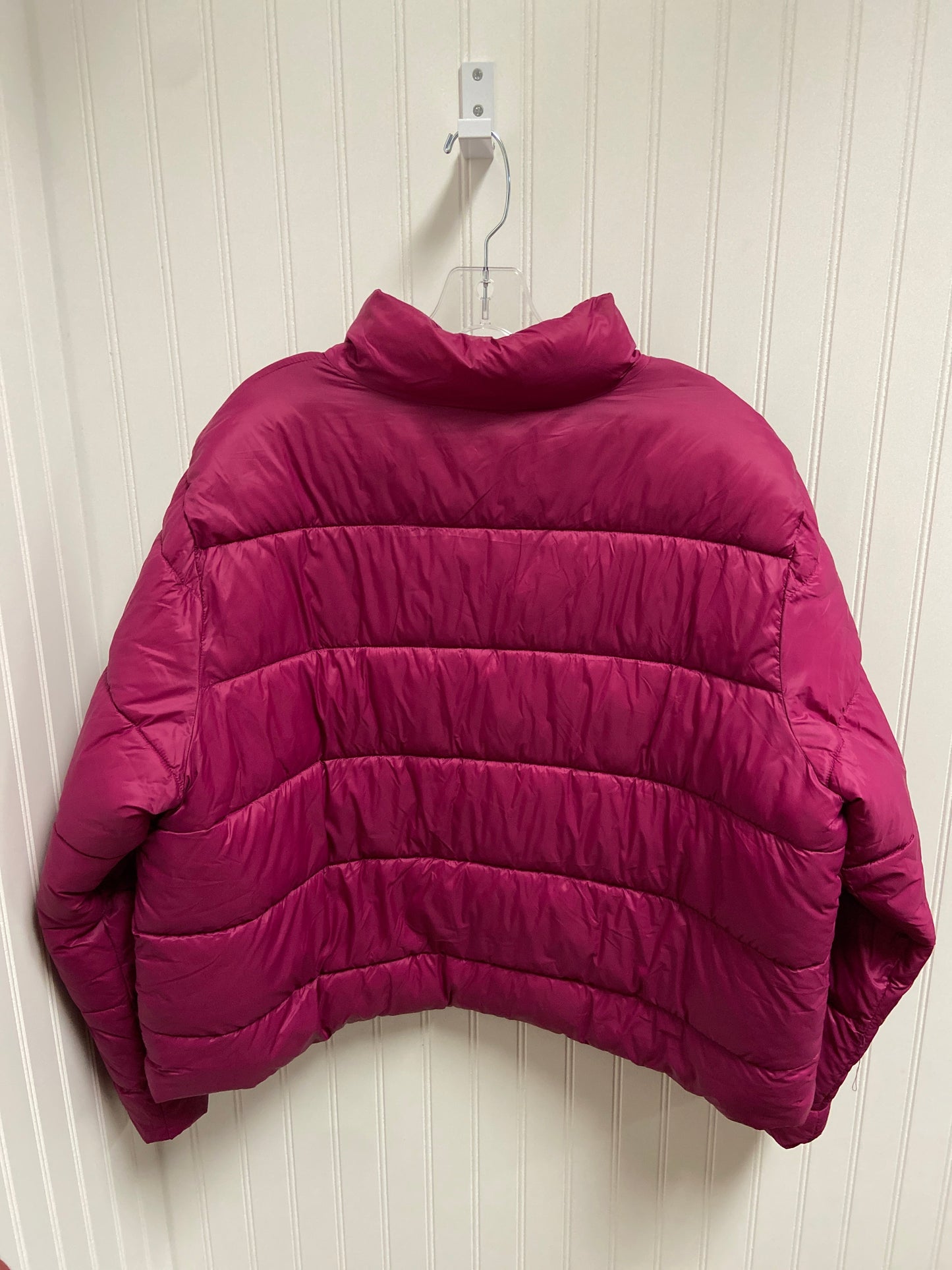 Jacket Puffer & Quilted By Time And Tru In Purple, Size: 1x