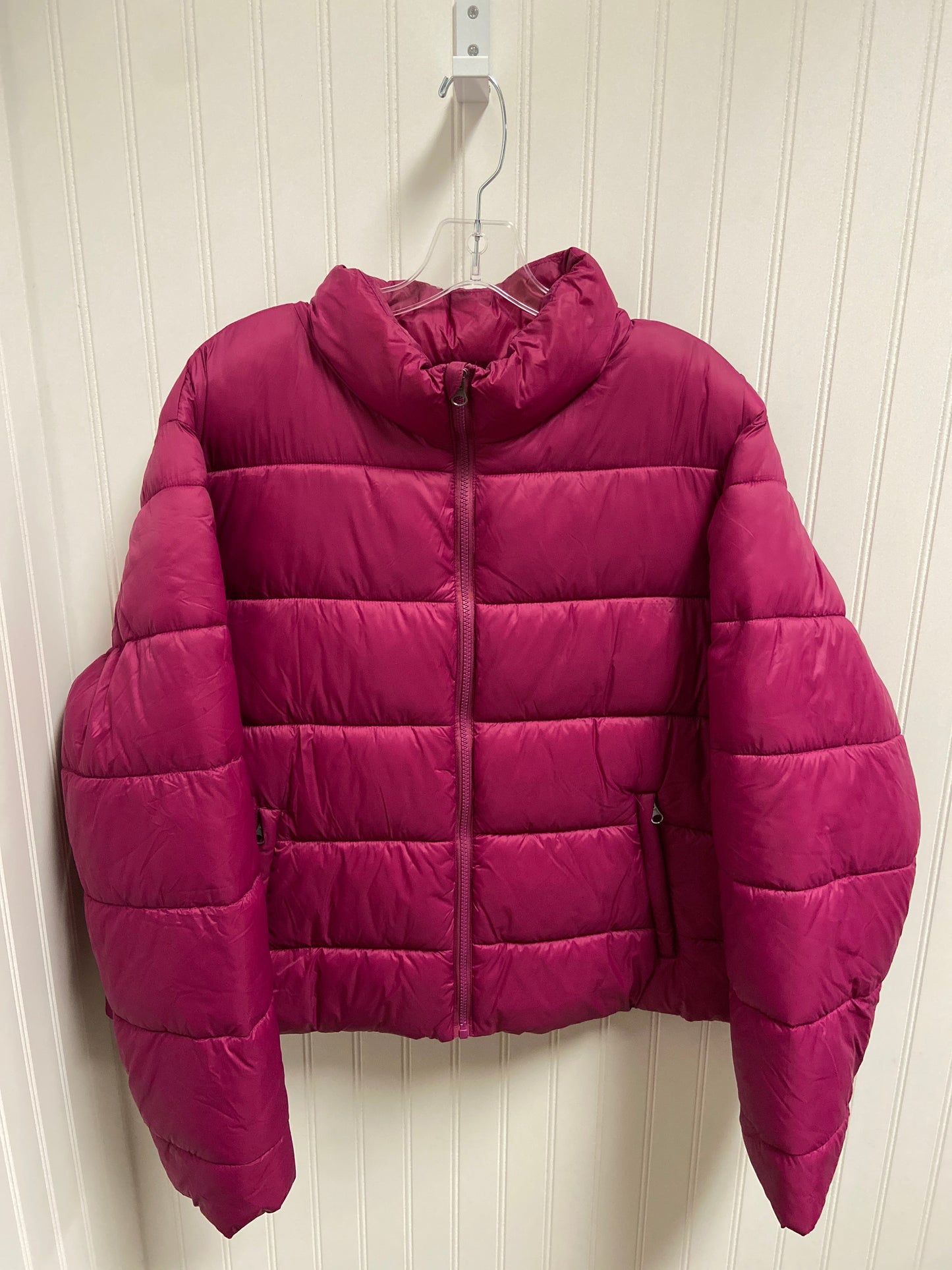 Jacket Puffer & Quilted By Time And Tru In Purple, Size: 1x