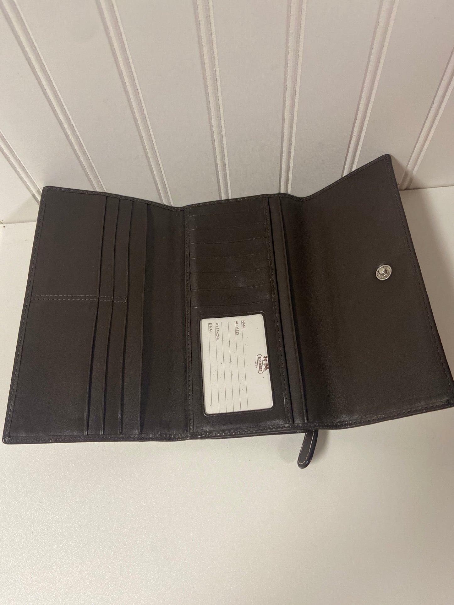 Wallet Designer By Coach, Size: Large