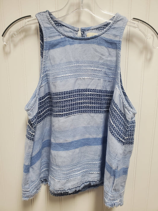 Top Sleeveless By Cloth & Stone In Blue, Size: S