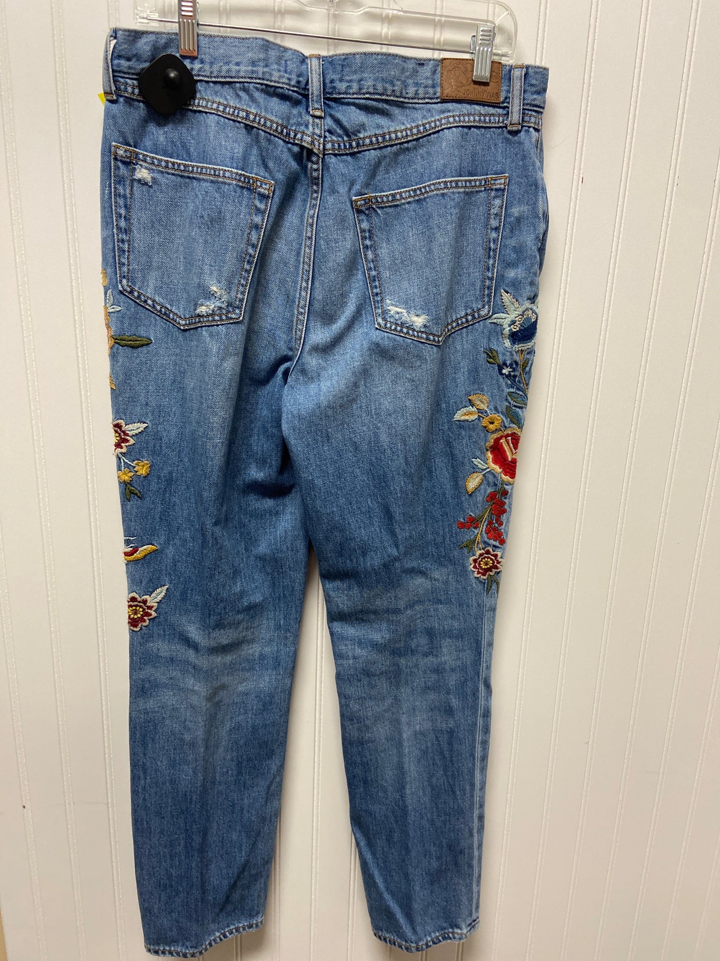 Jeans Skinny By Johnny Was In Blue Denim, Size: 8