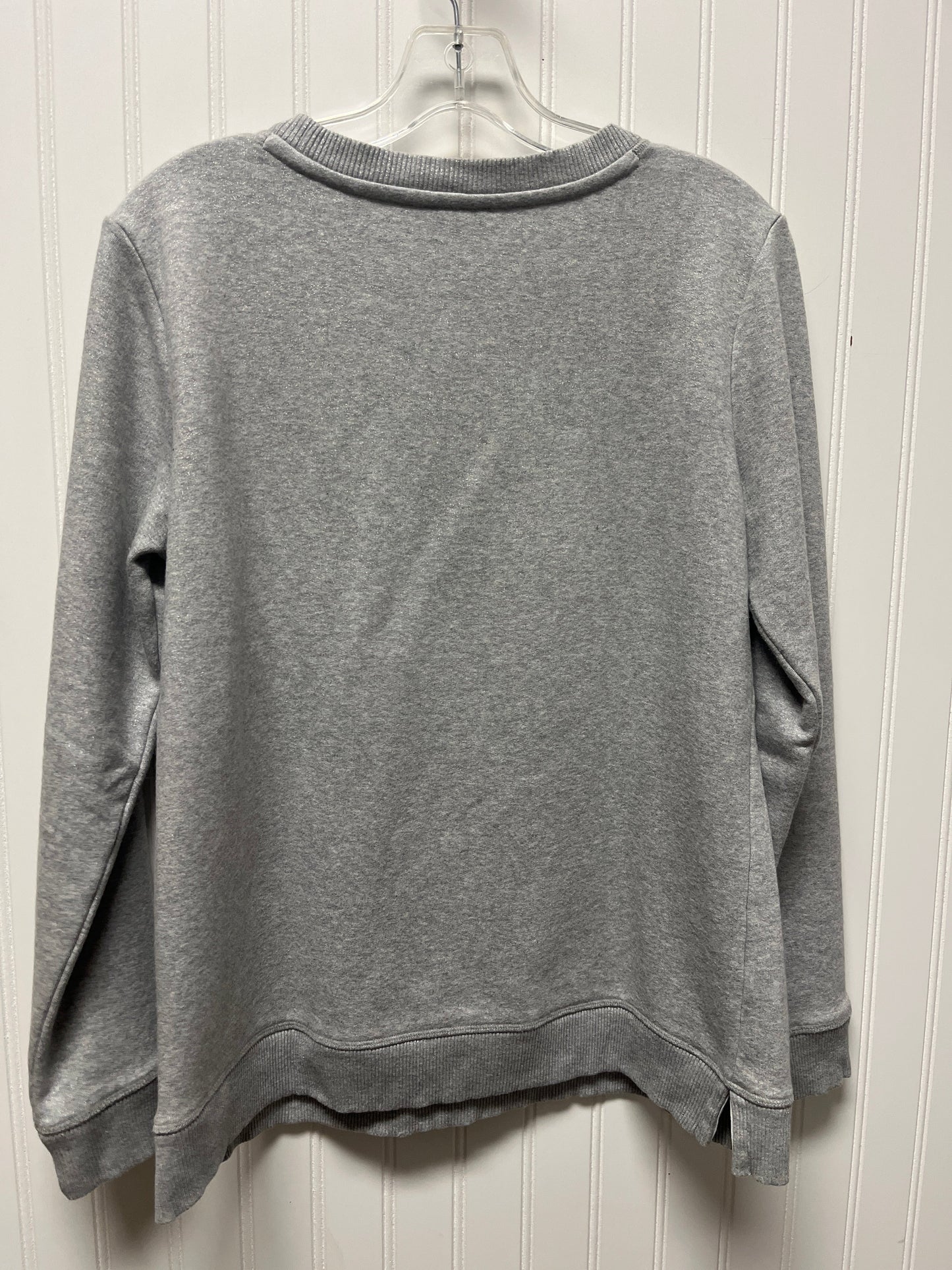 Sweatshirt Crewneck By Talbots In Grey, Size: S