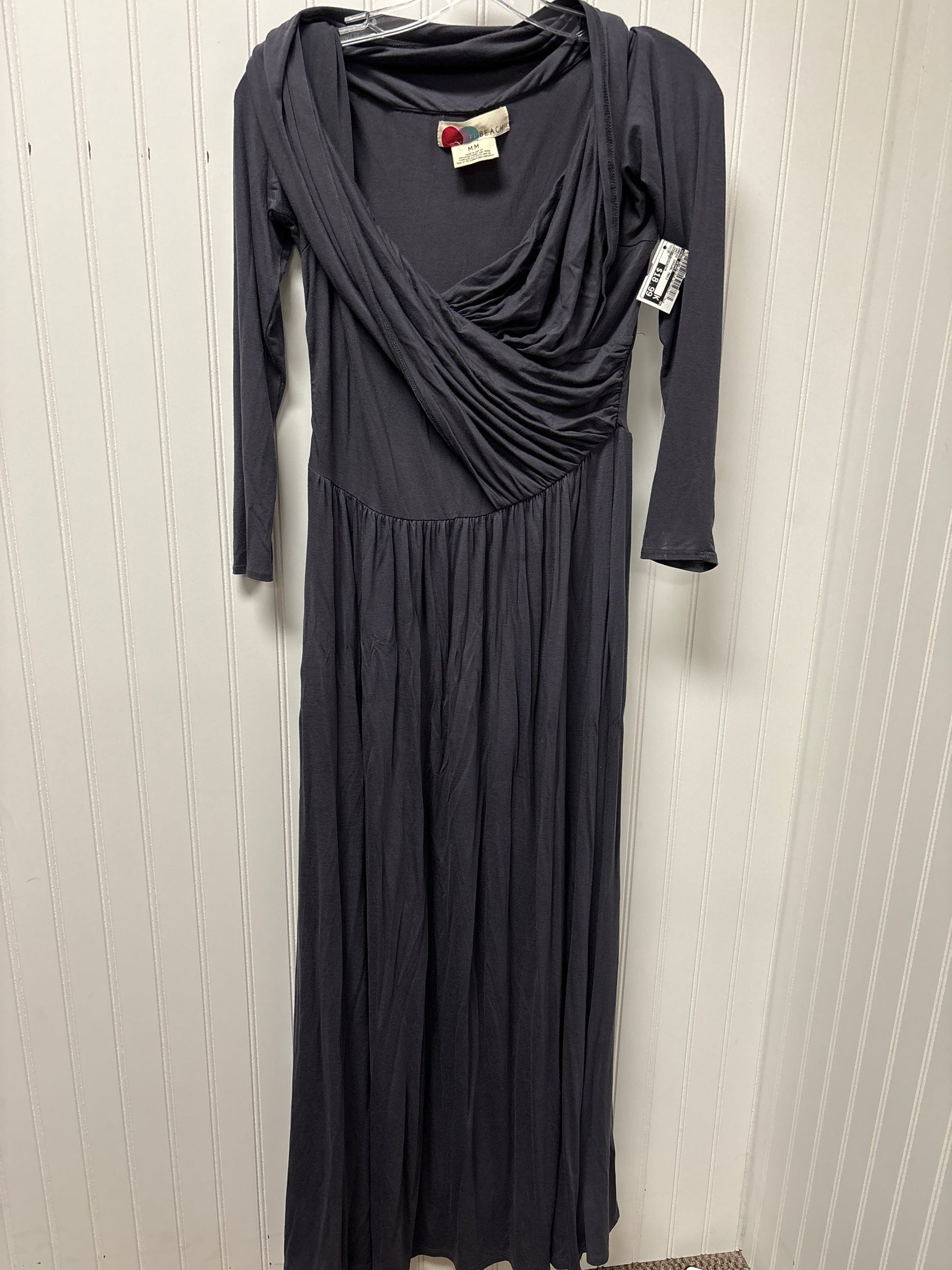 Dress Casual Maxi By Free People In Grey, Size: M Dress Casual Maxi By Free People In Grey, Size: M