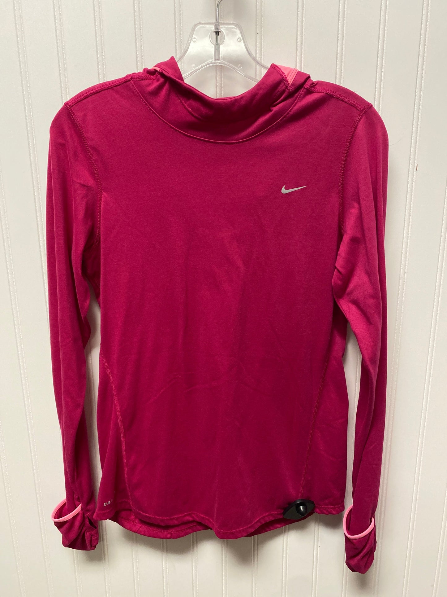 Athletic Jacket By Nike In Pink, Size: S