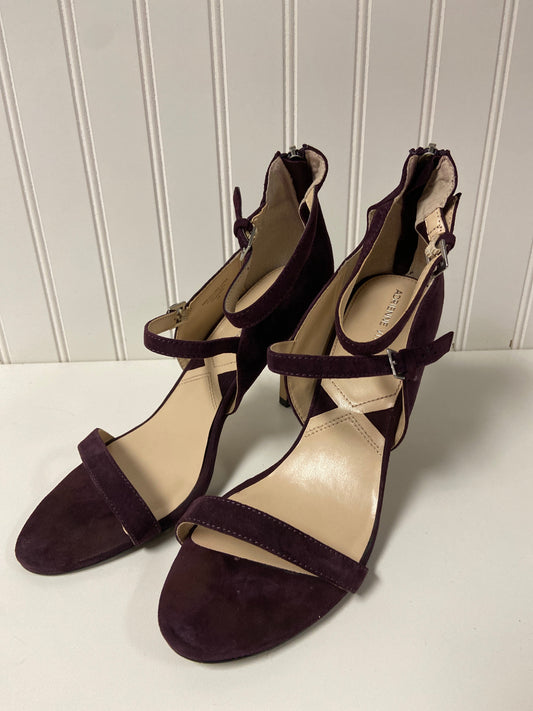 Shoes Heels Kitten By Adrienne Vittadini In Maroon, Size: 9.5