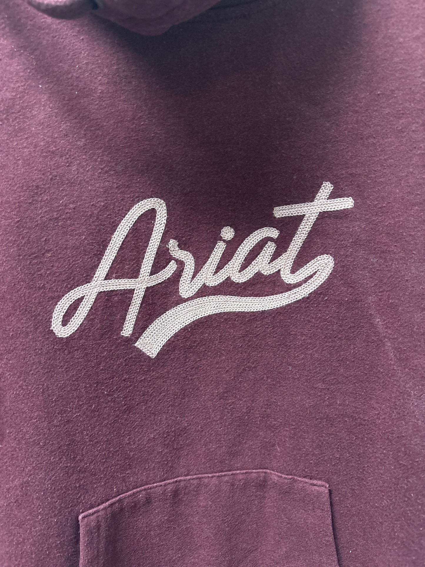 Sweatshirt Hoodie By Ariat In Maroon, Size: Xs