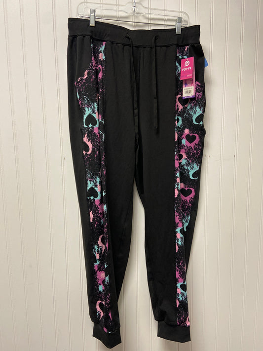 Athletic Pants By Clothes Mentor In Black & Pink, Size: 2x