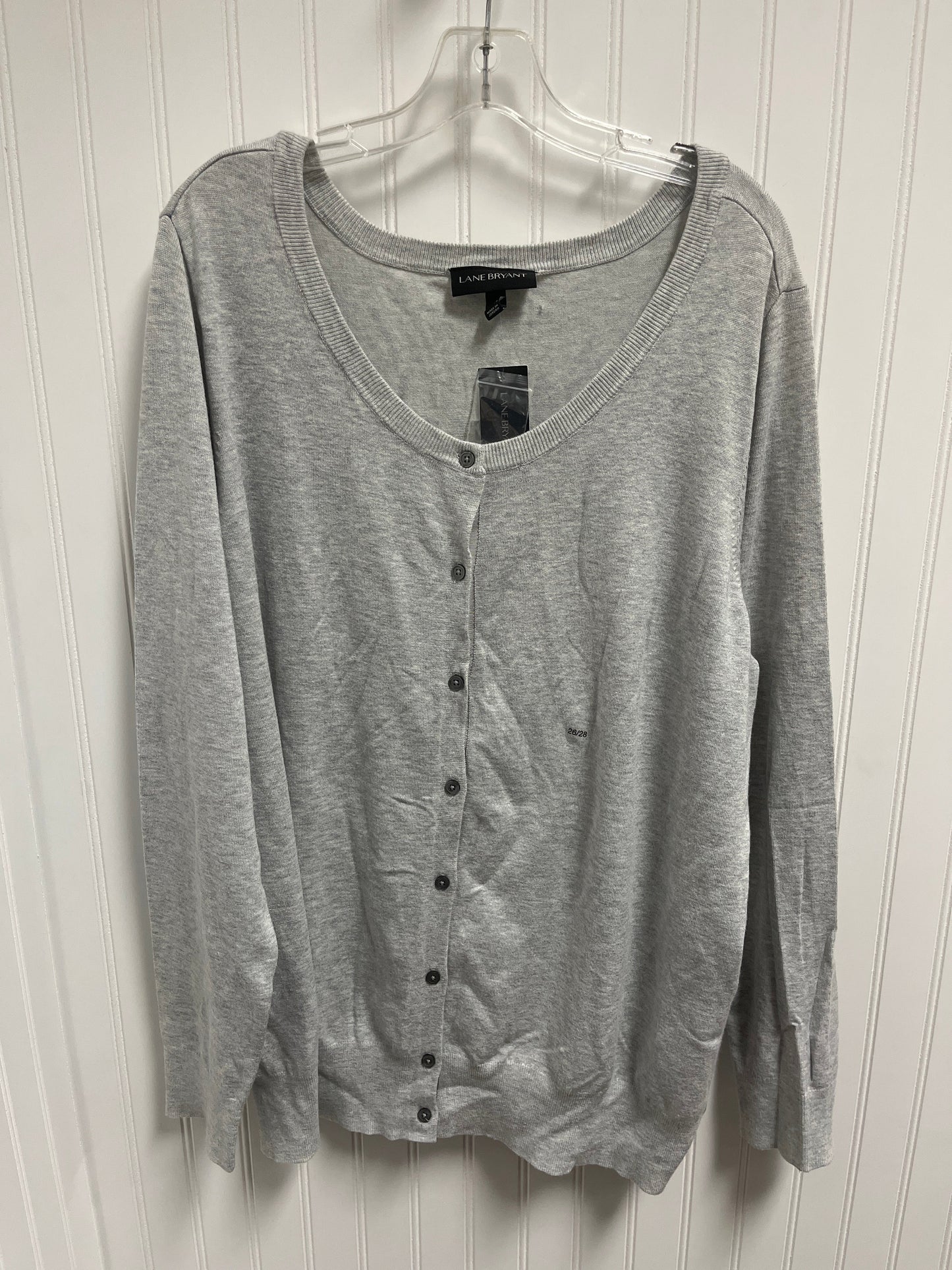 Cardigan By Lane Bryant In Grey, Size: 4x