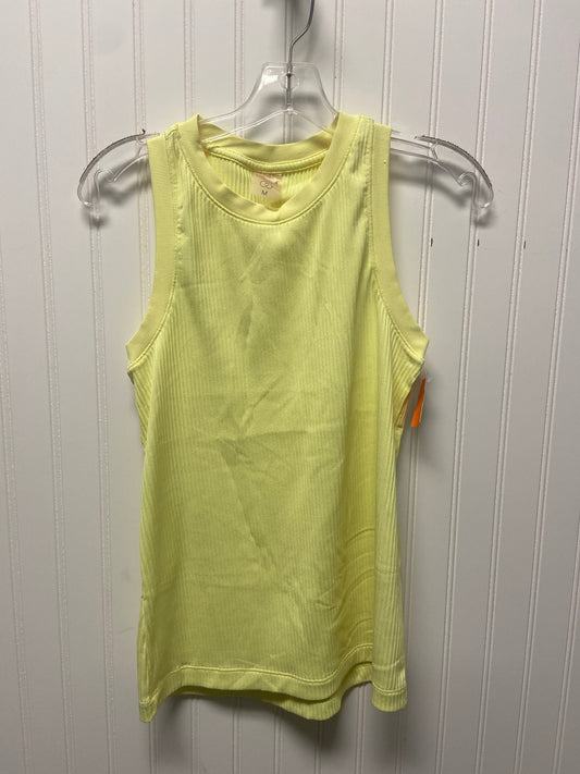 Athletic Tank Top By Calia In Yellow, Size: M