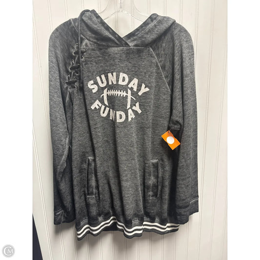 Sweatshirt Hoodie By Maurices In Grey, Size: Xl