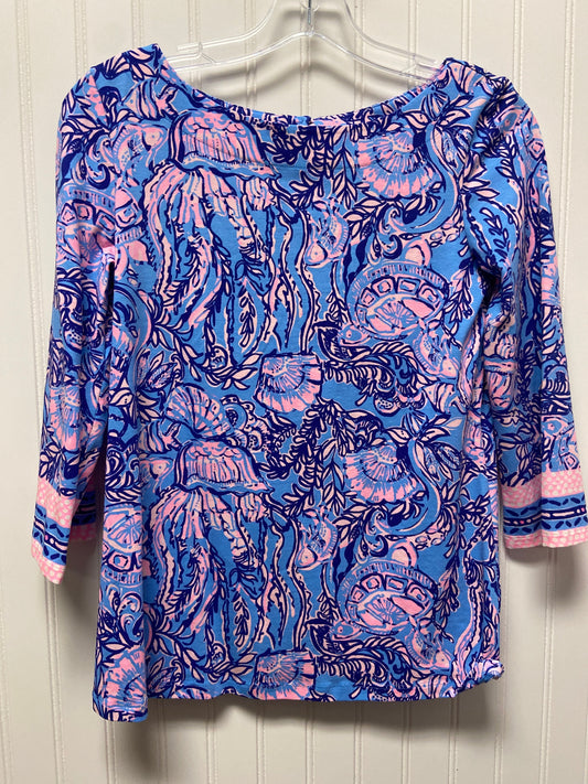 Top 3/4 Sleeve Designer By Lilly Pulitzer  Size: Xs