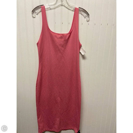 Dress Casual Midi By Zara In Pink, Size: Xl