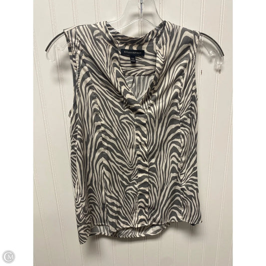 Top Sleeveless By Banana Republic In Animal Print, Size: Xs