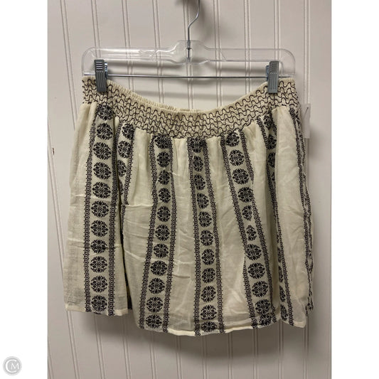 Skirt Mini & Short By Clothes Mentor In Black & Cream, Size: L