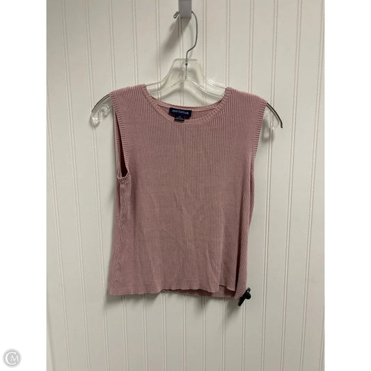Top Sleeveless By Ann Taylor In Pink, Size: M
