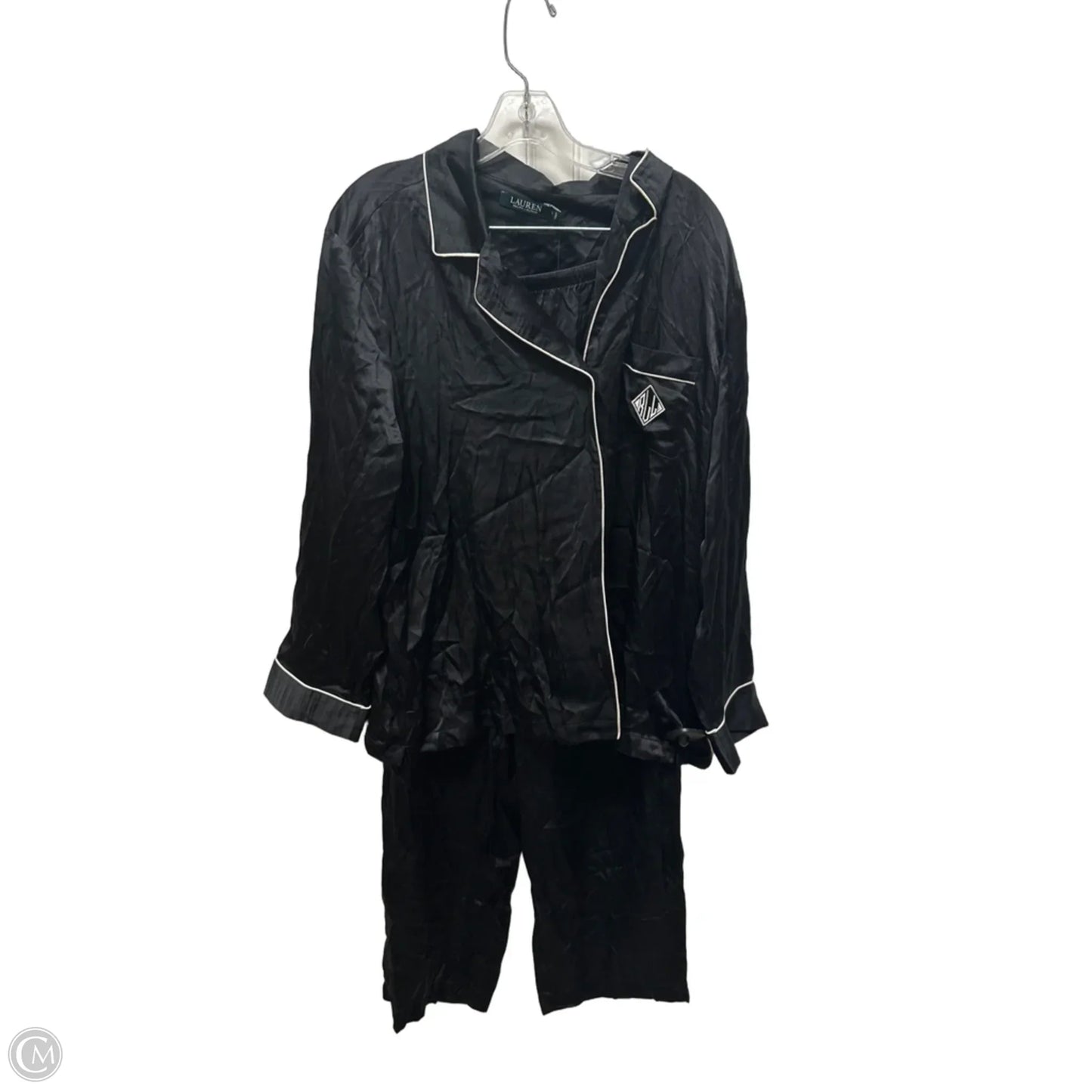 Pajamas 2pc By Lauren By Ralph Lauren In Black, Size: Xl